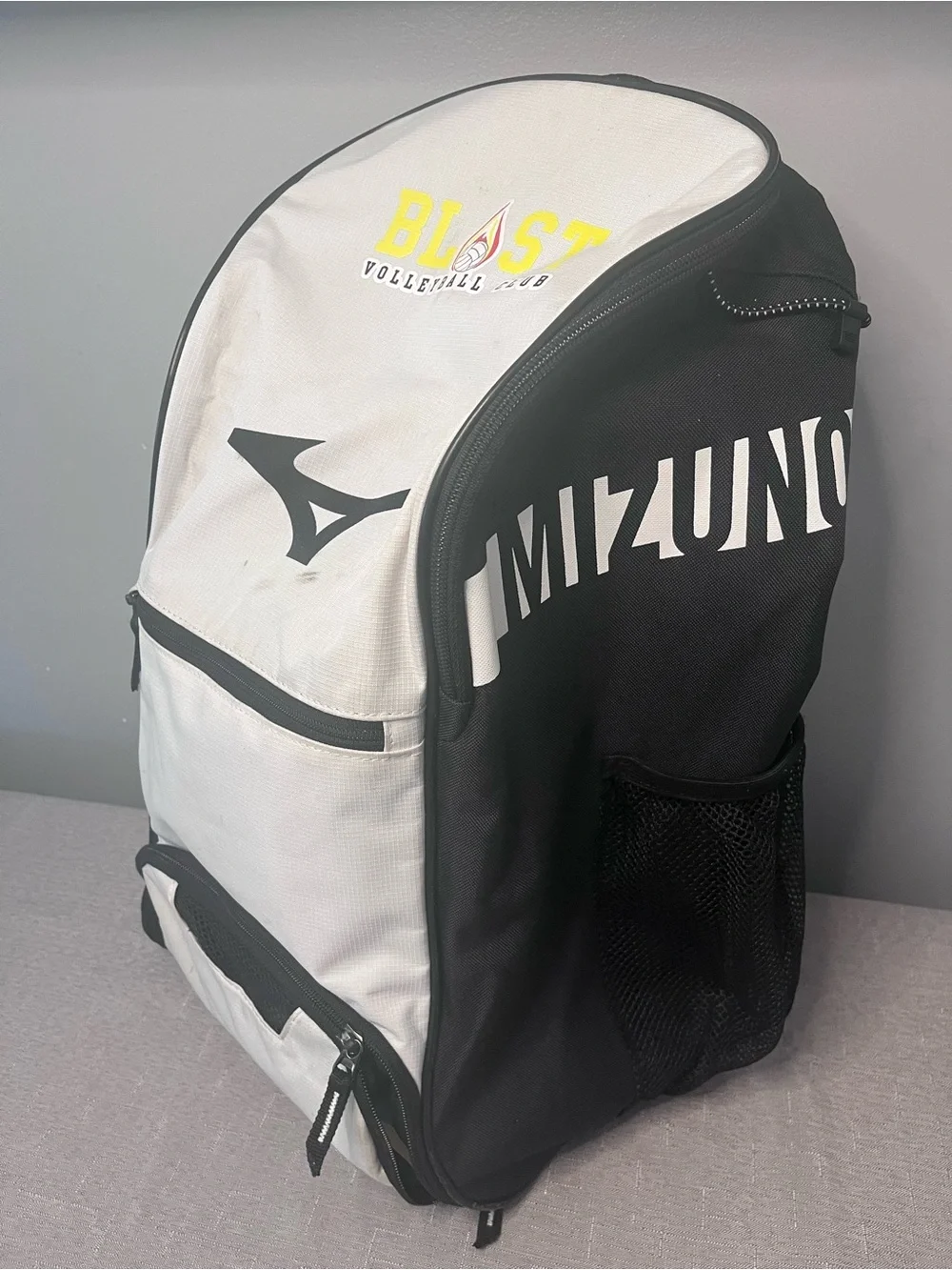 Mizuno White & Black Blast Volleyball Club Backpack